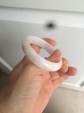 Load image into Gallery viewer, 48mm Type A 100% Natural sunny green/purple/yellow oval Jadeite Jade bangle W82-7916
