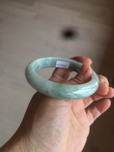 Load image into Gallery viewer, 56.6mm Certified type A 100% Natural sunny green purple Jadeite Jade bangle N95-0465
