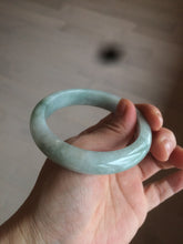 Load image into Gallery viewer, 56.6mm Certified type A 100% Natural sunny green purple Jadeite Jade bangle N95-0465
