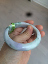 Load image into Gallery viewer, 57.7mm certified type A 100% Natural green/white/purple Jadeite Jade bangle AC44-6203
