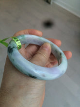 Load image into Gallery viewer, 57.7mm certified type A 100% Natural green/white/purple Jadeite Jade bangle AC44-6203
