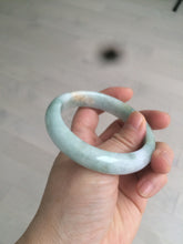Load image into Gallery viewer, 56.6mm Certified type A 100% Natural sunny green purple Jadeite Jade bangle N95-0465
