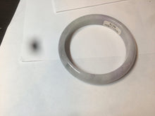 Load image into Gallery viewer, 55.5mm certified Type A 100% Natural light green Jadeite Jade bangle D66-9679
