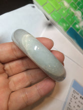 Load image into Gallery viewer, 59mm Certified Type A 100% Natural light green Jadeite Jade bangle D75-3759
