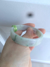 Load image into Gallery viewer, 52mm Certified type A 100% Natural sunny green/purple Jadeite Jade bangle  X79-7275
