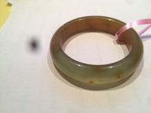 Load image into Gallery viewer, 52.9mm 100% Natural yellow/red/orange/gray Xiu Jade (Serpentine) (The Origin of Life) bangle A30
