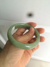 Load image into Gallery viewer, 55.5mm certified 100% Natural green/yellow nephrite Jade bangle HE17-8450
