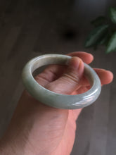 Load image into Gallery viewer, 54.4mm Certified Type A 100% Natural white/light green Jadeite Jade bangle AF61-9774
