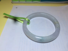 Load image into Gallery viewer, 57.8mm certified type A 100% Natural light green/purple Jadeite Jade bangle Q20-5749
