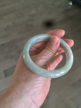 Load image into Gallery viewer, 54.4mm Certified Type A 100% Natural white/light green Jadeite Jade bangle AF61-9774
