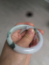 Load image into Gallery viewer, 53.6mm certified 100% natural Type A sunny green purple white jadeite jade bangle AS21-4141
