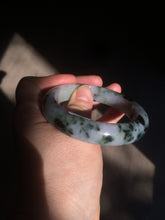 Load image into Gallery viewer, 55.3mm certified Type A 100% Natural dark green/purple Jadeite Jade bangle AC57-5788
