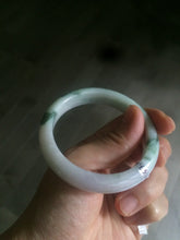 Load image into Gallery viewer, 53.6mm certified 100% natural Type A sunny green purple white jadeite jade bangle AS21-4141
