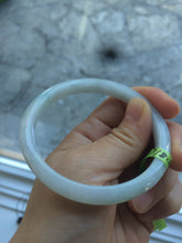 Load image into Gallery viewer, 57.7mm Certified Type A 100% Natural light green/yellow/white Jadeite Jade bangle N61-5752
