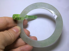 Load image into Gallery viewer, 52.5mm certified Type A 100% Natural icy green super thin Jadeite bangle N62-0415
