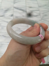 Load image into Gallery viewer, 56mm certified 100% natural Type green/white jadeite jade bangle A39-1623
