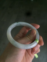 Load image into Gallery viewer, 56.4mm Type A 100% Natural light green  Jadeite Jade bangle Q32
