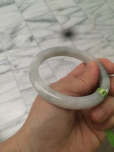 Load image into Gallery viewer, 56.4mm Type A 100% Natural light green  Jadeite Jade bangle Q32
