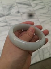 Load image into Gallery viewer, 56.7mm Type A 100% Natural light green yellow Jadeite Jade bangle GC4
