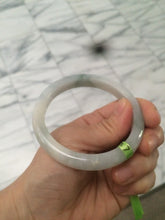Load image into Gallery viewer, 56.4mm Type A 100% Natural light green  Jadeite Jade bangle Q32
