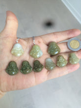 Load image into Gallery viewer, 100% Natural type A yellow happy buddha jadeite Jade pendant necklace AM19

