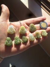 Load image into Gallery viewer, 100% Natural type A yellow happy buddha jadeite Jade pendant necklace AM19
