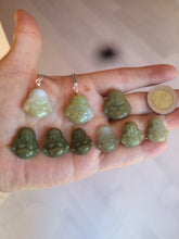 Load image into Gallery viewer, 100% Natural type A yellow happy buddha jadeite Jade pendant necklace AM19
