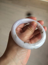 Load image into Gallery viewer, 59.4mm Certified type A 100% Natural light green/light purple/white Jadeite bangle J109-0514
