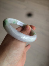 Load image into Gallery viewer, 58mm Certified Type A 100% Natural sunny green/purple Jadeite Jade bangle N84-0624
