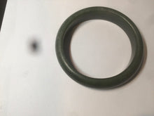 Load image into Gallery viewer, 59mm 100% Natural dark green/black nephrite Jade(碧玉)  bangle HF16
