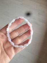 Load image into Gallery viewer, 100% natural type A icy green/purple jadeite jade beads bracelet AQ83
