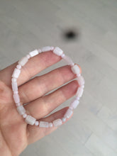 Load image into Gallery viewer, 100% natural type A icy green/purple jadeite jade beads bracelet AQ83
