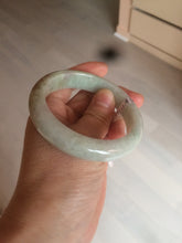 Load image into Gallery viewer, Sale! 53.9mm Type A 100% Natural light green/brown/red Jadeite Jade bangle Q91-8624
