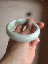 Load image into Gallery viewer, Sale! 57.4 mm Certified Type A 100% Natural green/purple/yellow(福禄寿) Jadeite Jade bangle Q92-2410
