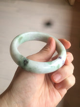 Load image into Gallery viewer, Sale! 57.4 mm Certified Type A 100% Natural green/purple/yellow(福禄寿) Jadeite Jade bangle Q92-2410
