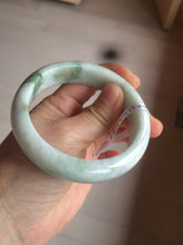 Load image into Gallery viewer, Sale! 57.4 mm Certified Type A 100% Natural green/purple/yellow(福禄寿) Jadeite Jade bangle Q92-2410
