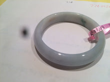 Load image into Gallery viewer, 56mm Type A 100% Natural green/white Jadeite Jade bangle Z15
