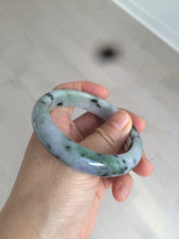 Load image into Gallery viewer, 55.3mm certified Type A 100% Natural dark green/purple Jadeite Jade bangle AC57-5788
