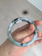Load image into Gallery viewer, 55.3mm certified Type A 100% Natural dark green/purple Jadeite Jade bangle AC57-5788

