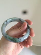 Load image into Gallery viewer, 55.3mm certified Type A 100% Natural dark green/purple Jadeite Jade bangle AC57-5788
