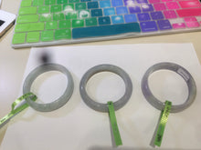 Load image into Gallery viewer, Sale! 100% natural Type A icy green/brown/purple jadeite jade XXXS bangle group12
