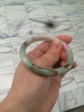 Load image into Gallery viewer, 53.6mm 100% natural Type A green/brown/white/light pink jadeite jade bangle Z18
