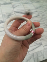 Load image into Gallery viewer, 53.6mm 100% natural Type A green/brown/white/light pink jadeite jade bangle Z18

