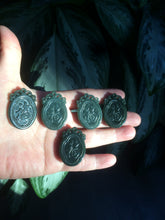 Load image into Gallery viewer, 100% Natural dark green/black Jade blessed fortune pendant HT7 Add on item! not sale individually
