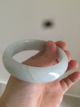 Load image into Gallery viewer, 56.7mm Type A 100% Natural light green yellow Jadeite Jade bangle GC4
