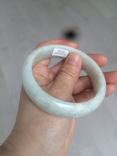 Load image into Gallery viewer, 59mm certified 100% natural light green/yellow  jadeite jade bangle M77-0706
