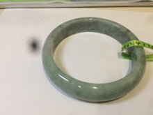 Load image into Gallery viewer, 58-59mm certifaied Type A 100% Natural bean green/black Jadeite Jade bangle (with defects) Group AD49
