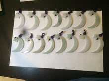 Load image into Gallery viewer, Type A 100% Natural light green jadeite Jade moon and star Pendant necklace AJ51
