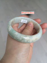 Load image into Gallery viewer, Sale! Type A 100% Natural dark green/white/black Jadeite Jade bangle with defects group 3
