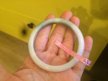 Load image into Gallery viewer, 53.6mm 100% natural Type A green/brown/white/light pink jadeite jade bangle Z18
